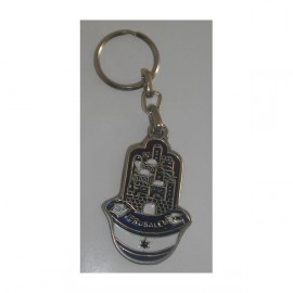 Keychain Jerusalem Hamsa