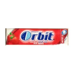 Orbit chewing gum tablet strawberry flavor