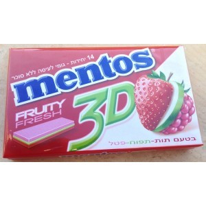  Chicle manzana fresa frambuesa 3D sin azucar