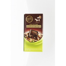 Excellent dark chocolate,  with salted nuts mix