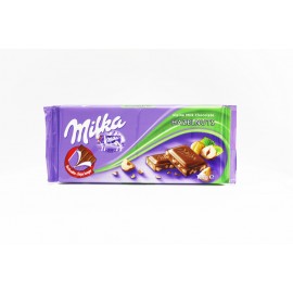 Chocolat Milka au lait et noisettes