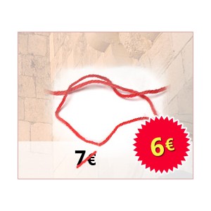 Hilo Rojo (Kabbalah) Jerusalem, set de 5 hilos rojos del "Kotel" Jerusalén - ISRAEL 